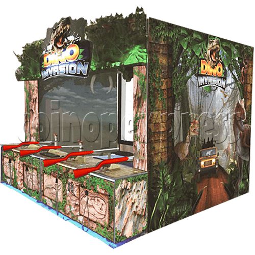 Dino Invasion Shooting Arcade game machine - 4 players